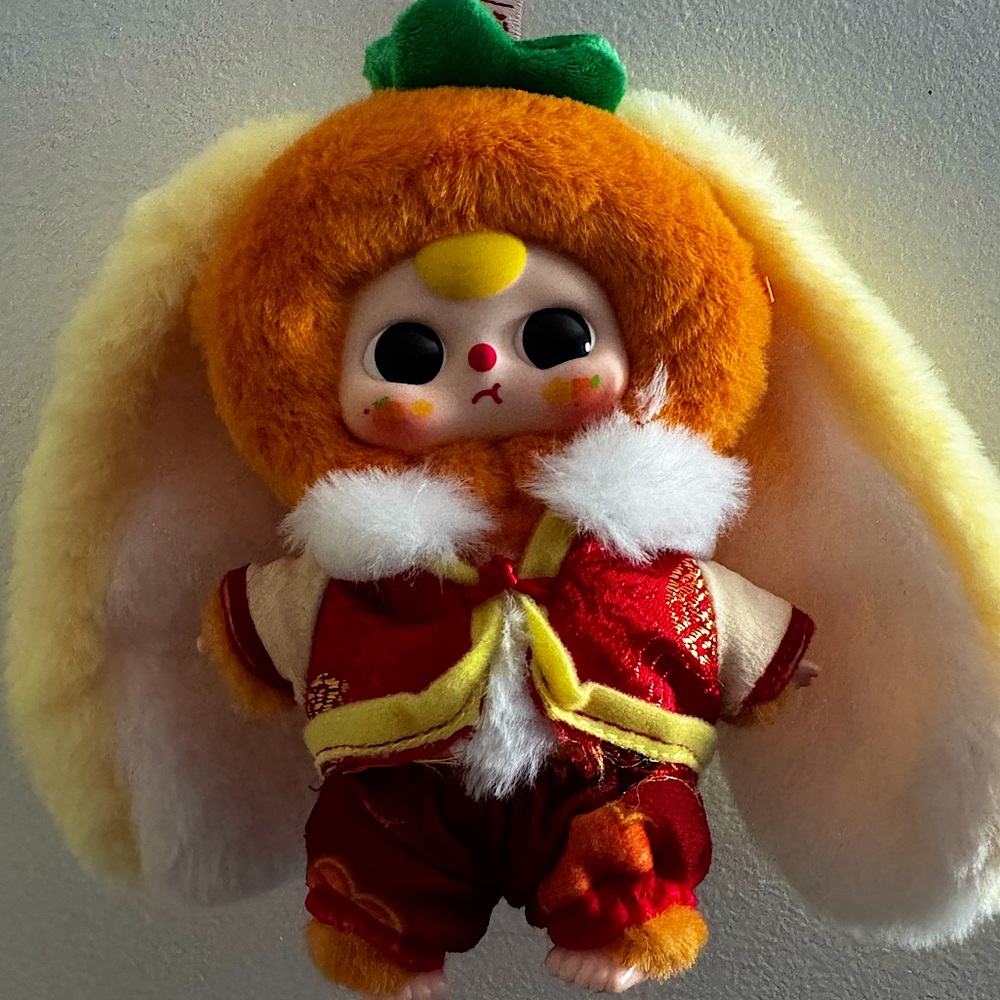 Baby Three Chinese Zodiac Plush Pendant